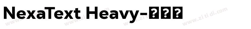 NexaText Heavy字体转换